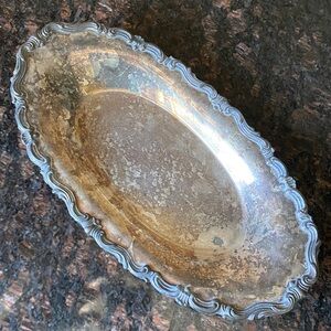 Vtg F.B. Rogers Silver Co. Silver-Plated Serving Dish/Tray #6013